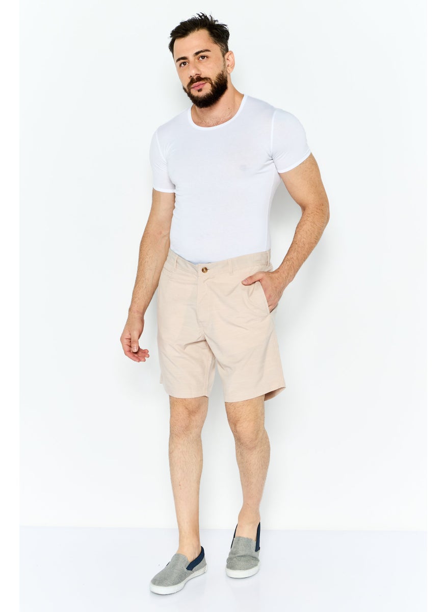 Tailorbyrd Men Performance Fit Outdoor Short, Heather Beige  - Image 2