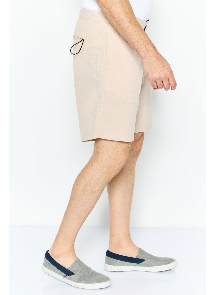 Tailorbyrd Men Performance Fit Outdoor Short, Heather Beige  - Image 4