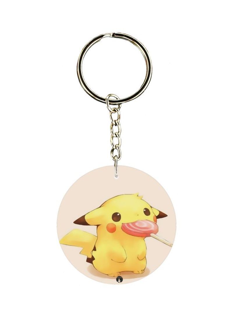 RKN Pikachu Printed Keychain