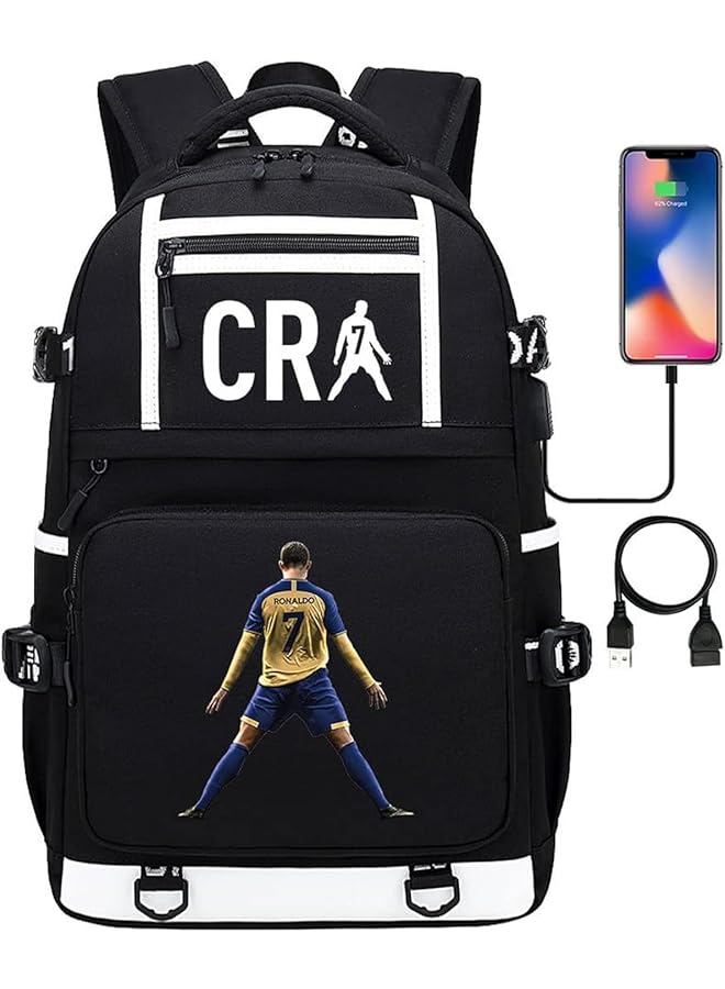 PROMASS C Ronaldo Bag Sackpack Backpack Sports Bags Fashion for Women Men Girls Boys Kids