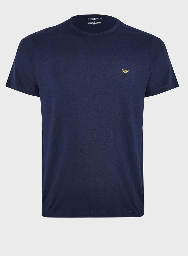EMPORIO ARMANI 2 Pack Logo Crew Neck T-Shirt