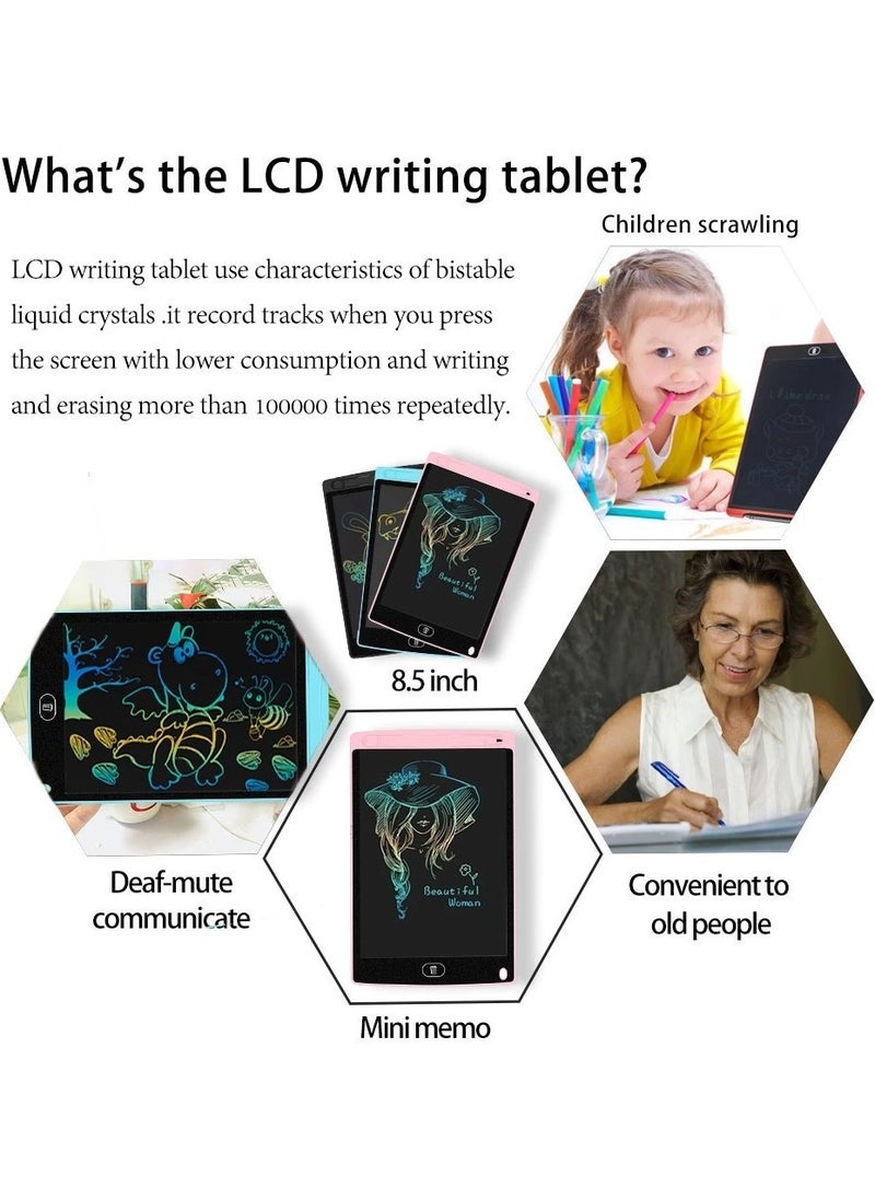 Bizimevde 8"5 LCD Writing and Picture Drawing Tablet and Pen for Children and Adults  - Image 2