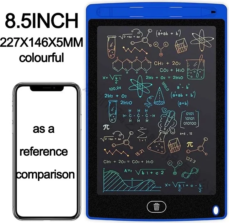 Bizimevde 8"5 LCD Writing and Picture Drawing Tablet and Pen for Children and Adults