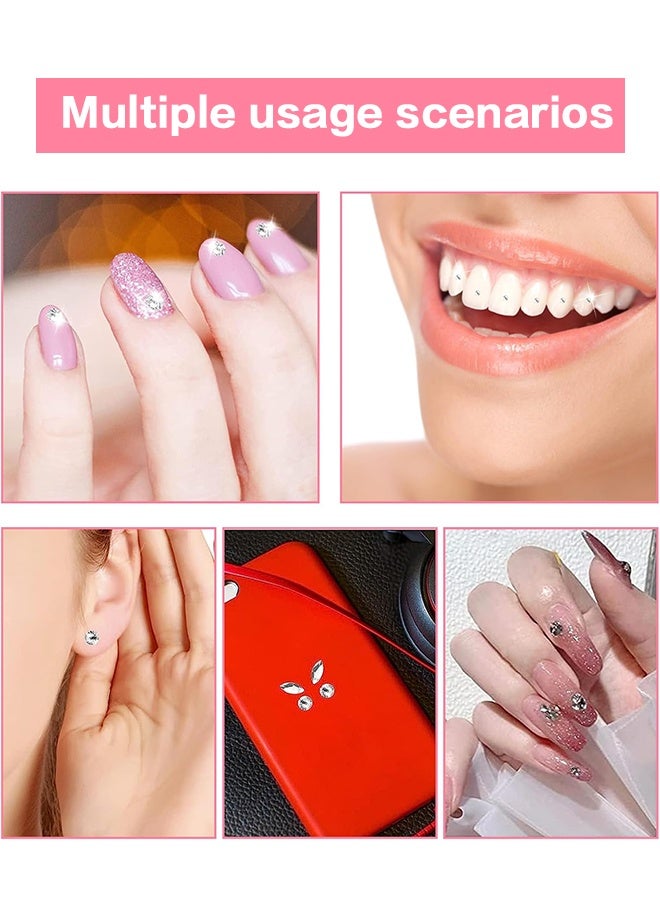Eelhope Tooth Gems Kit with Shiny Crystals for Teeth, DIY Teeth Gems Kit Fashionable Decoration Starter Set - Image 4