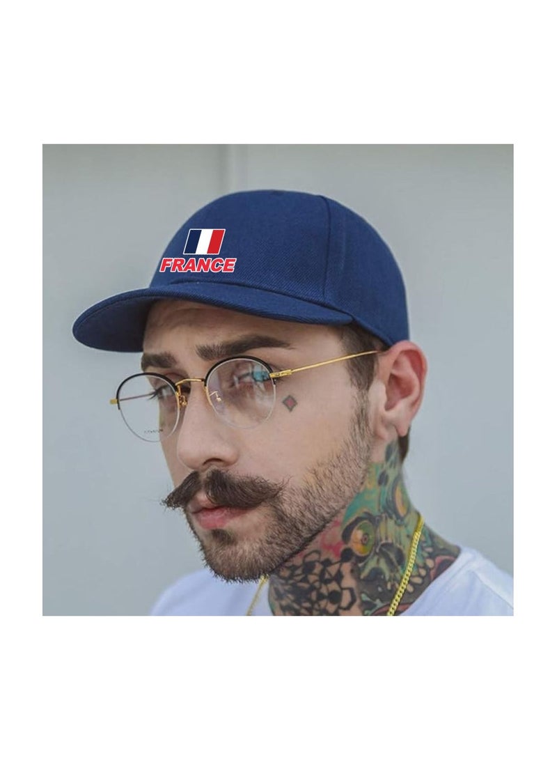 قبعة رياضية فرنسا مع شريط فيلكرو قابل للتعديل للأطفال للجنسين - Image 5