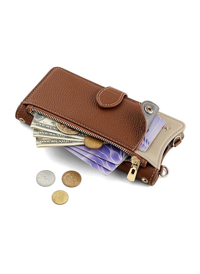 اس-توب جراب هاتف iPhone 14 Pro Crossbody Chain Tail Fishtail Leather Litchi - Image 4