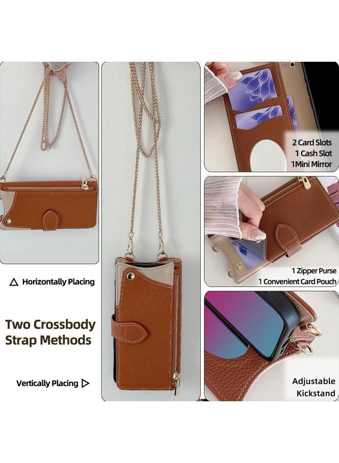 اس-توب جراب هاتف iPhone 14 Pro Crossbody Chain Tail Fishtail Leather Litchi - Image 5