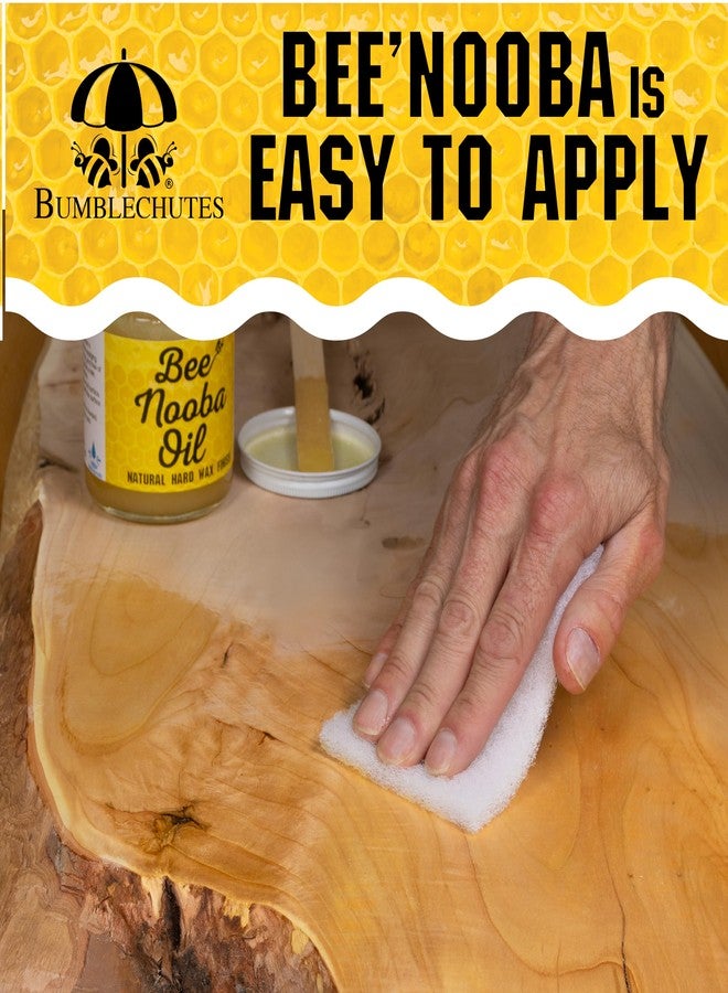 Bumblechutes Bee'Nooba Wood Oil Finish Natural Topcoat Beeswax for Wood, Hydrate Seal Protect Furniture, Antiques, Metal, Concrete, Food-Safe Water-Resistant Paste Finishing Wax - 4 oz - Image 3