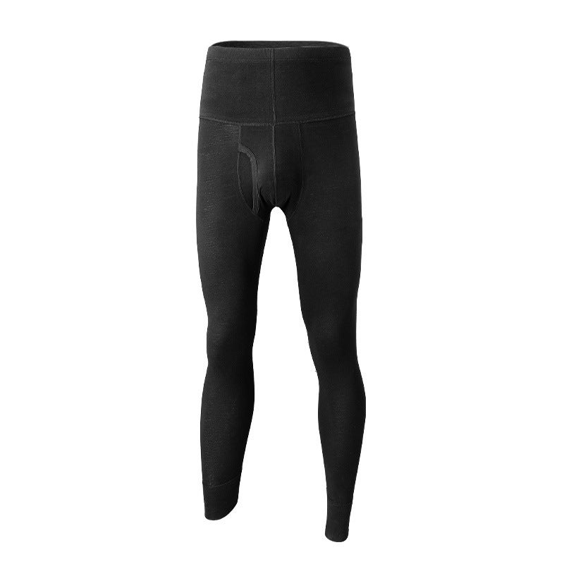 Mens Cotton Thermal Long Johns High Waist Autumn Winter Sapphire Blue  - Image 2