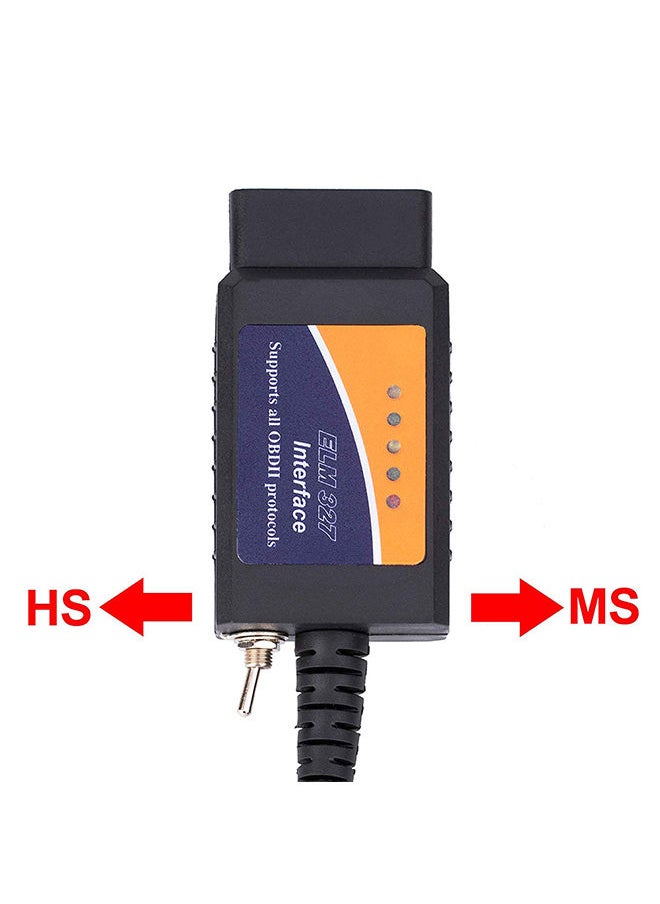 NIBEMINENT - OBD2 USB Device ELM327 Compatible Interface with HS-CAN/MS-CAN Switch Scanner - Image 1