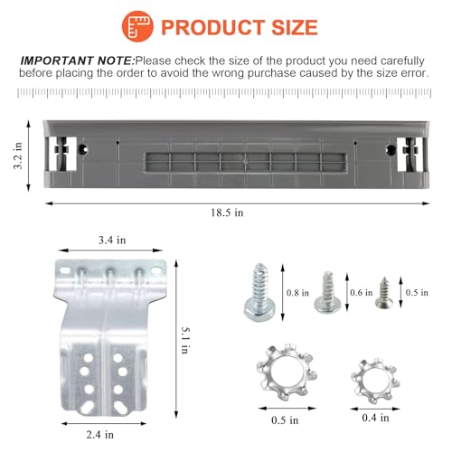Beaquicy (2025 UPGRADED) SKK-7A SKK8K Dryer Stacking Kit by Beaquicy - Replacement for Samsung 27-Inch Front-Load Washers and Dryers - Samsung laundry stacking kit Replaces SKK-7A, SK-5A, SK-5AXAA, SKK-8K - Image 5