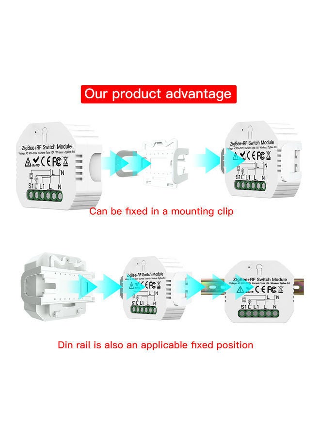 NIBEMINENT Automatic Switch Module White  - Image 4