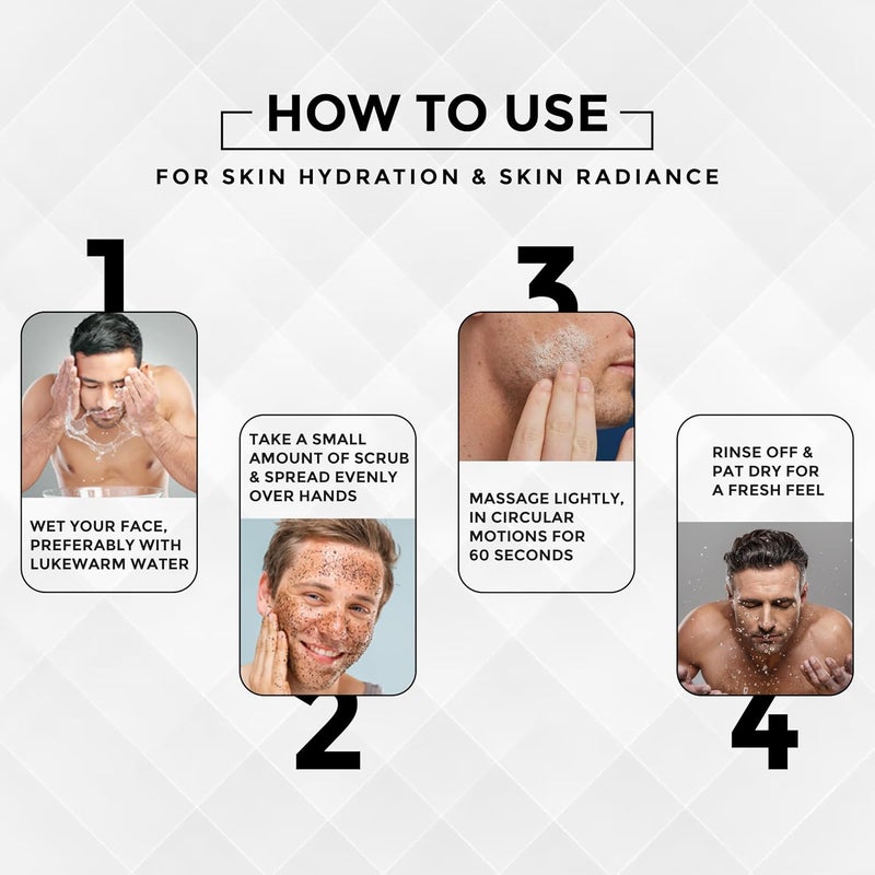 BRAVADO Exfolio Face Scrub Gentle Deep Cleanse Detox for All Skin Types Fights Tan Blackheads Dullness Hydrates Brightens for a Youthful Glow Perfect for Men AcneProne Skin 100g - Image 4
