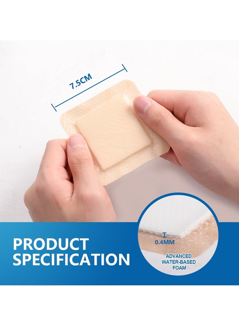 Sumifun Sterile Self-Adhesive Silicone Gel Wound Dressing, Wound Protection Patch, Shockproof, Waterproof, Anti-Friction Care Patch, 5 Pieces - Image 5