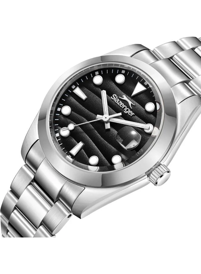 Slazenger Black Men's Metal Analog Watch SL.9.2491.1.04 - 41 mm for Men | Best Price UAE