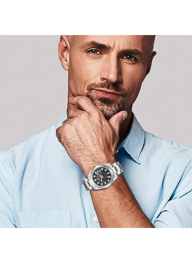 Slazenger Black Men's Metal Analog Watch SL.9.2491.1.04 - 41 mm for Men | Best Price UAE