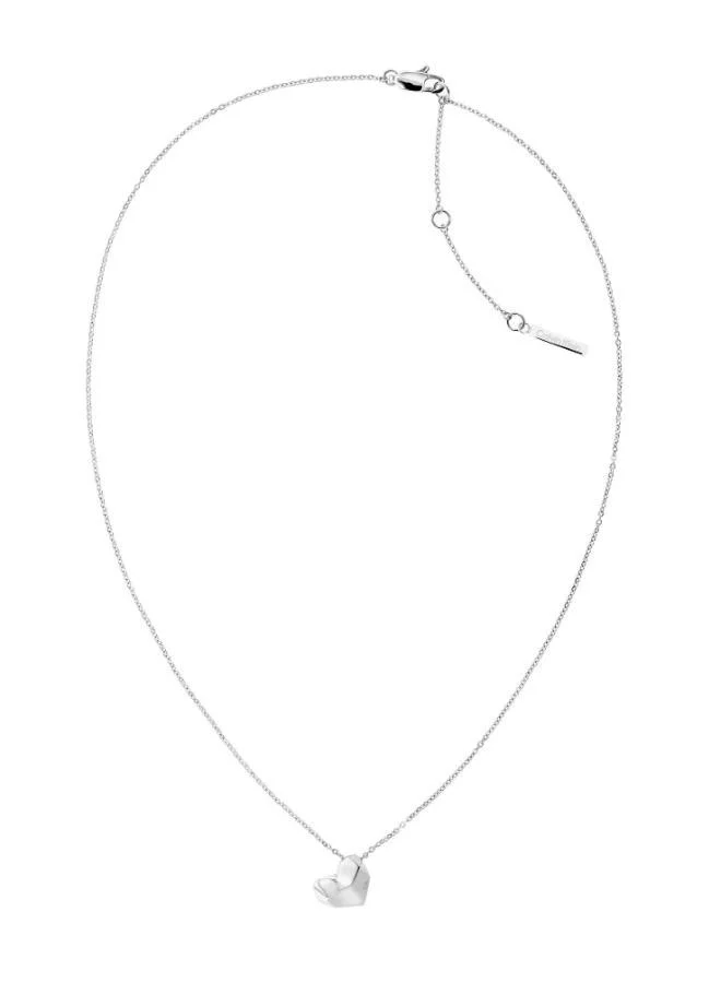 كالفن كلاين قلادة طويلة على شكل قلب متعدد الأوجه
