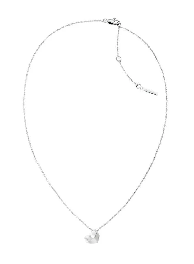 كالفن كلاين قلادة طويلة على شكل قلب متعدد الأوجه