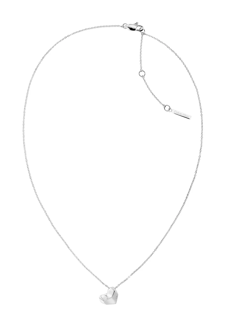 CALVIN KLEIN Faceted Heart Long Necklace