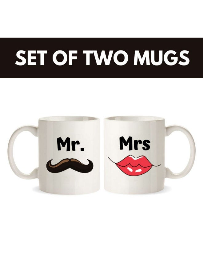 MEC Mr And Mr Set Of Two Mugs Coffee Mug Tea Cup Gift 11oz  - Image 1