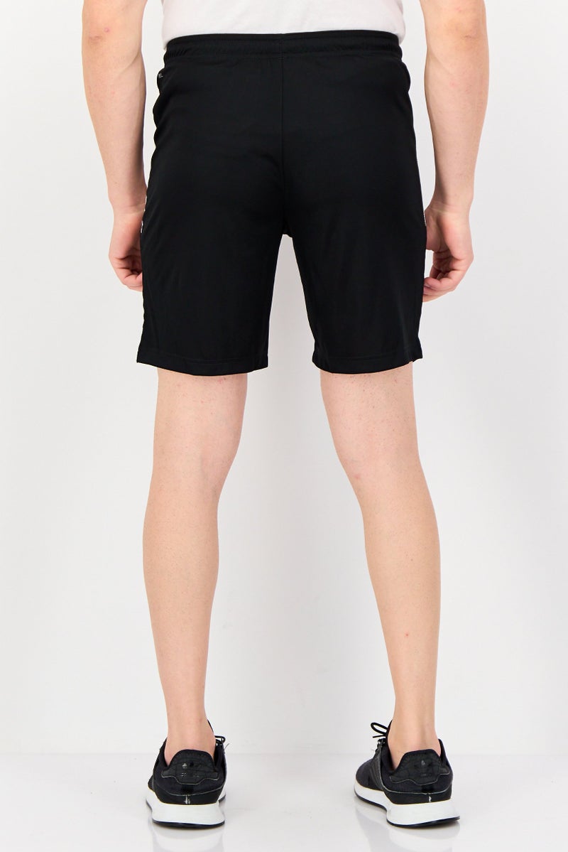 PUMA شورتات تدريب رياضية للرجال بشعار العلامة التجارية، أسود - Image 3