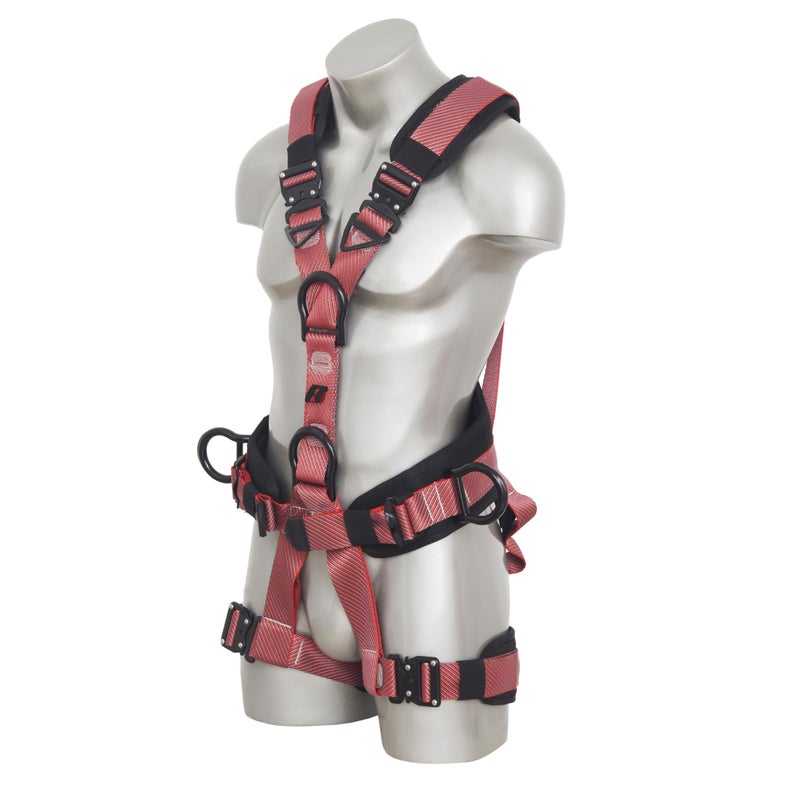 Karam Magna Premium Full Body Safety Harness for Fall Arrest & Rope Access | Adjustable Straps with D-Ring | Construction Harness & Climbing Harness | Fall Protection Gear | MAGNA3 - Image 4