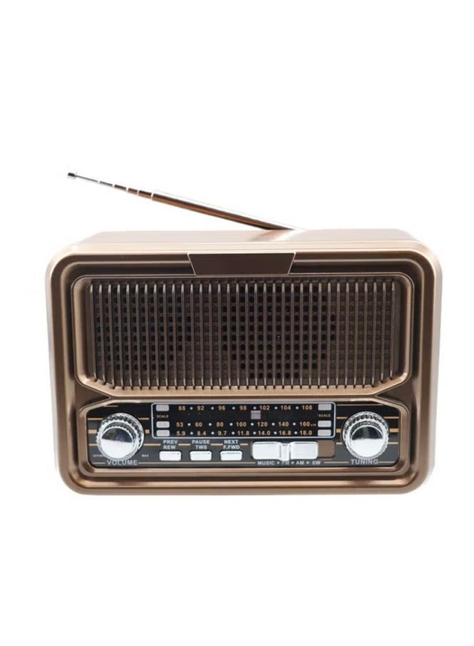 Denx HD Radio, FM/AM/SW, USB/TF/BT Player, Rechargeable Battery DX2445 - Image 1