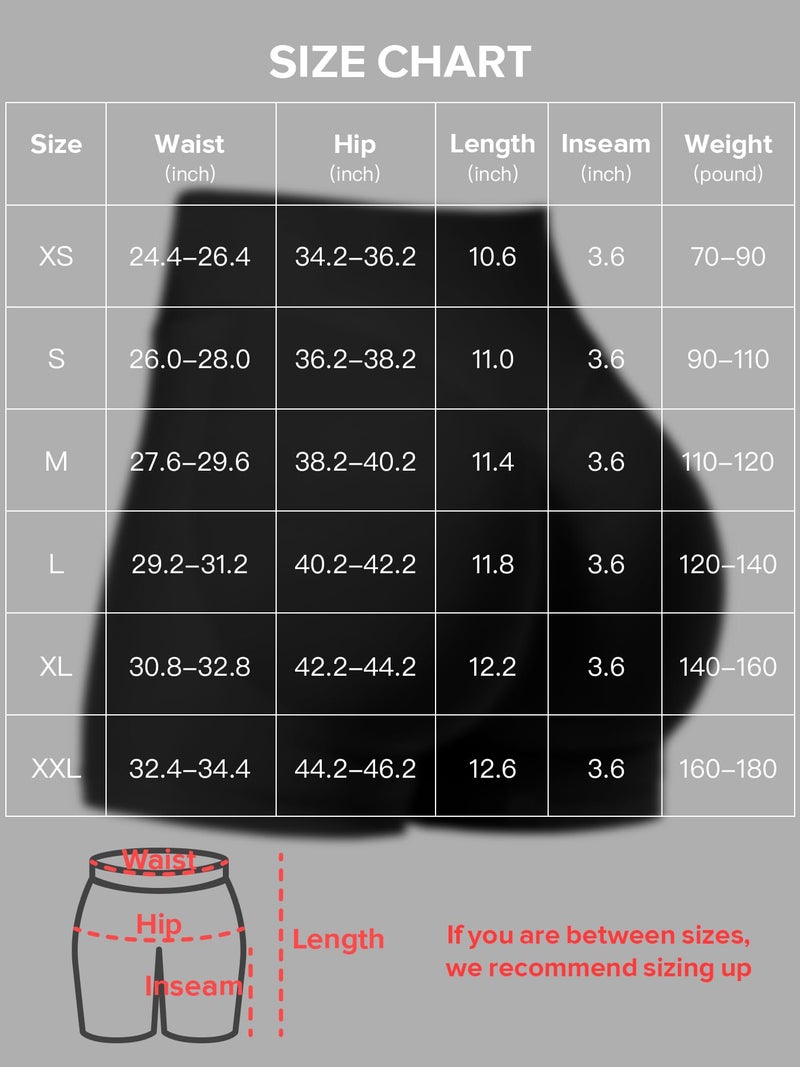 VOYJOY Women Workout Impact Shorts 2.5"/ 3.6"/ 4.5"/ 6" Scrunch Butt Lifting Gym Seamless Booty Biker Shorts Black - Image 5