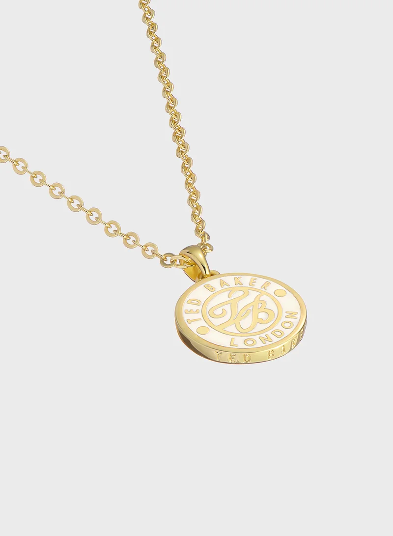 Ted Baker Chain Detail Drop  Long Necklace