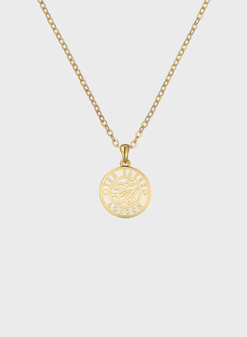 Ted Baker Chain Detail Drop  Long Necklace
