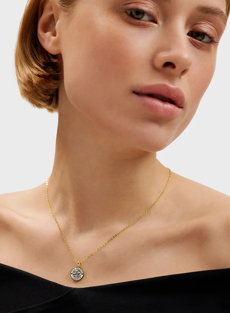Ted Baker Chain Detail Drop  Long Necklace