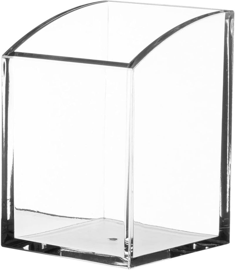 Kantek Clear Acrylic Pencil Cup - Elegant Desk Organizer for Writing Instruments - Image 1