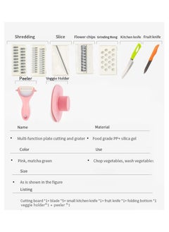 YOMNA YOMNA 9in1 Camping And Chopping Cutting Board Pink  - Image 5