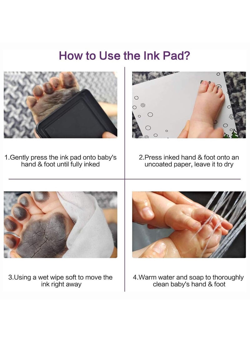 Beauenty Baby Handprint and Footprint Kit, Baby Keepsake Frame Kit, Memory Art Picture Frames for Create Baby's Prints, New Mom Gifts, Baby Registry, Nursery Decor - Image 4