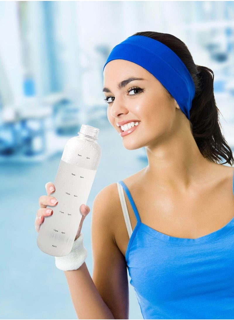 TYCOM Drinking Water Bottle With Time Marker - 1L Leak-Proof BPA Free Motivational Reusable 32oz Water Bottles With Times To Drink - Ideal For Fitness Sports Travel Gym & Outdoor  - Image 5