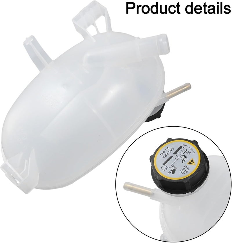 Engine Coolant Reservoir Expansion Tank with Cap for Ford Escape 2017-2019, OEM GV6Z8A080B Replacement, White Plastic - Image 4