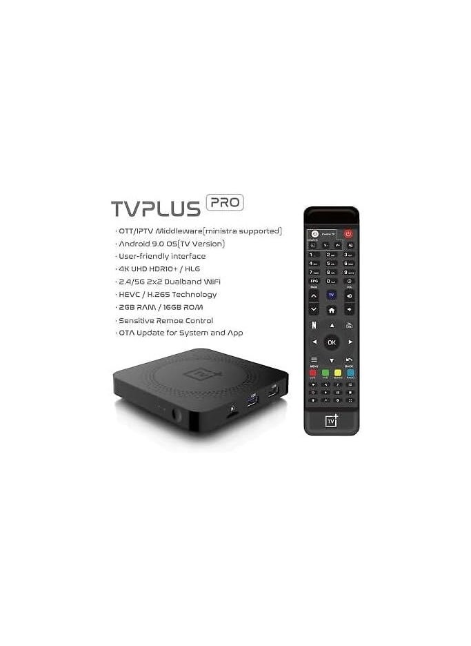 Generic - TVPLUS Pro Android Box with Dual Band 5G Wifi Gigabit LAN Box 2GB Ram and 16GB Storage - Image 1