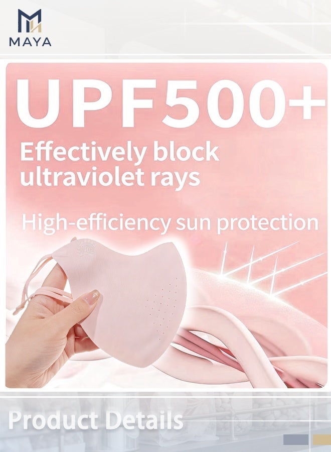 Maya 3-in-1 Sun Protection Set: UPF500+ Face Mask, Half-Finger Gloves & UPF50+ Arm Sleeves - Image 3