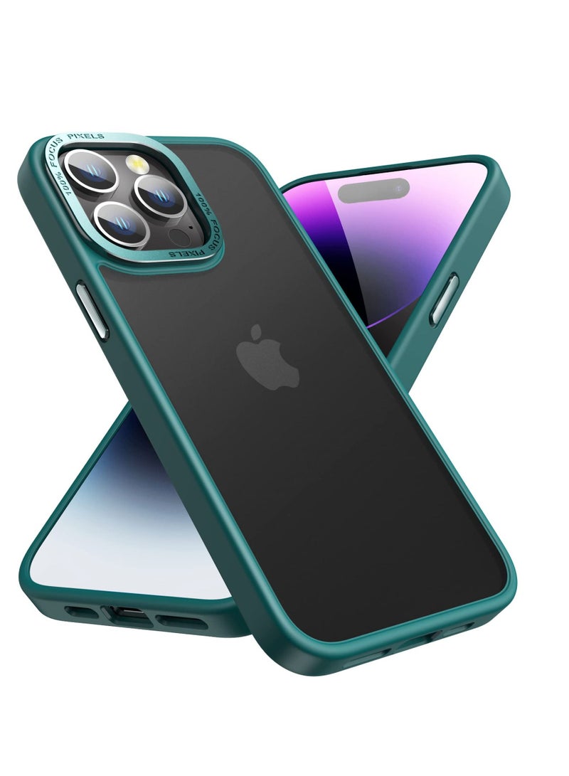 KASTWAVE Designed for iPhone 14 Pro Max Case 6.7inch, Military Grade Drop Protection, Skin-Friendly PC Back, Advanced Camera Protection Ring, Anti-Scratch Anti-Fingerprint for iPhone 14 Pro Max (Green, 6.7 Inc - Image 1