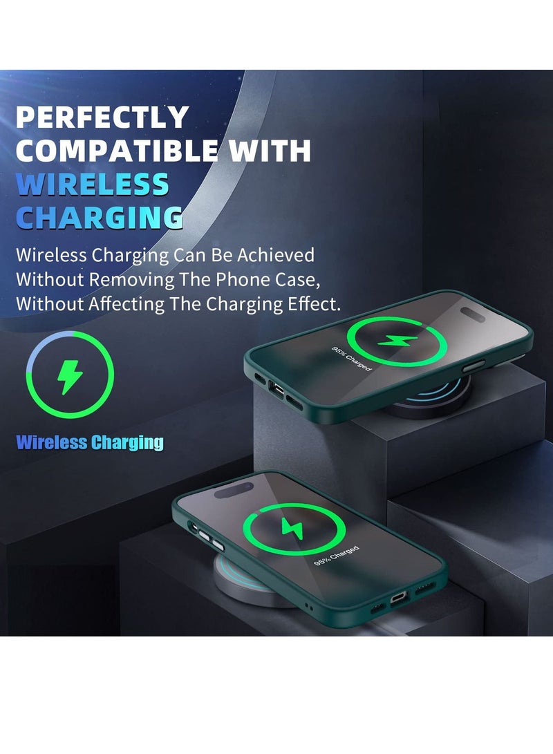 KASTWAVE Designed for iPhone 14 Pro Max Case 6.7inch, Military Grade Drop Protection, Skin-Friendly PC Back, Advanced Camera Protection Ring, Anti-Scratch Anti-Fingerprint for iPhone 14 Pro Max (Green, 6.7 Inc - Image 5