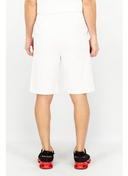 CROSSHATCH Men Embroidered Logo Drawstring Short, White  - Image 2