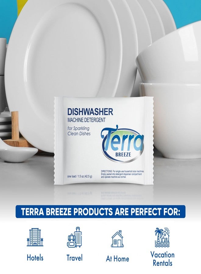 1-Shoppe All-in-Kit Terra Breeze Automatic Dishwasher Detergent Powder,1.5 oz. Individually Wrapped Packets (50 packs) - Image 2