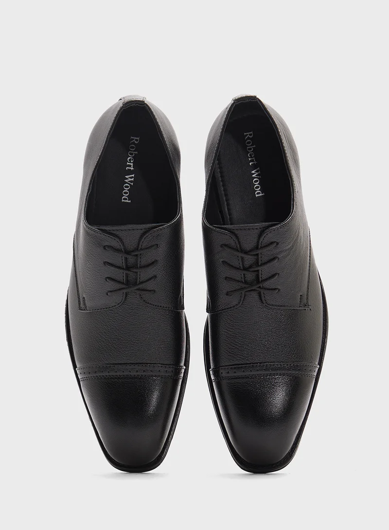 Robert Wood Genuine Leather Formal Lace Ups