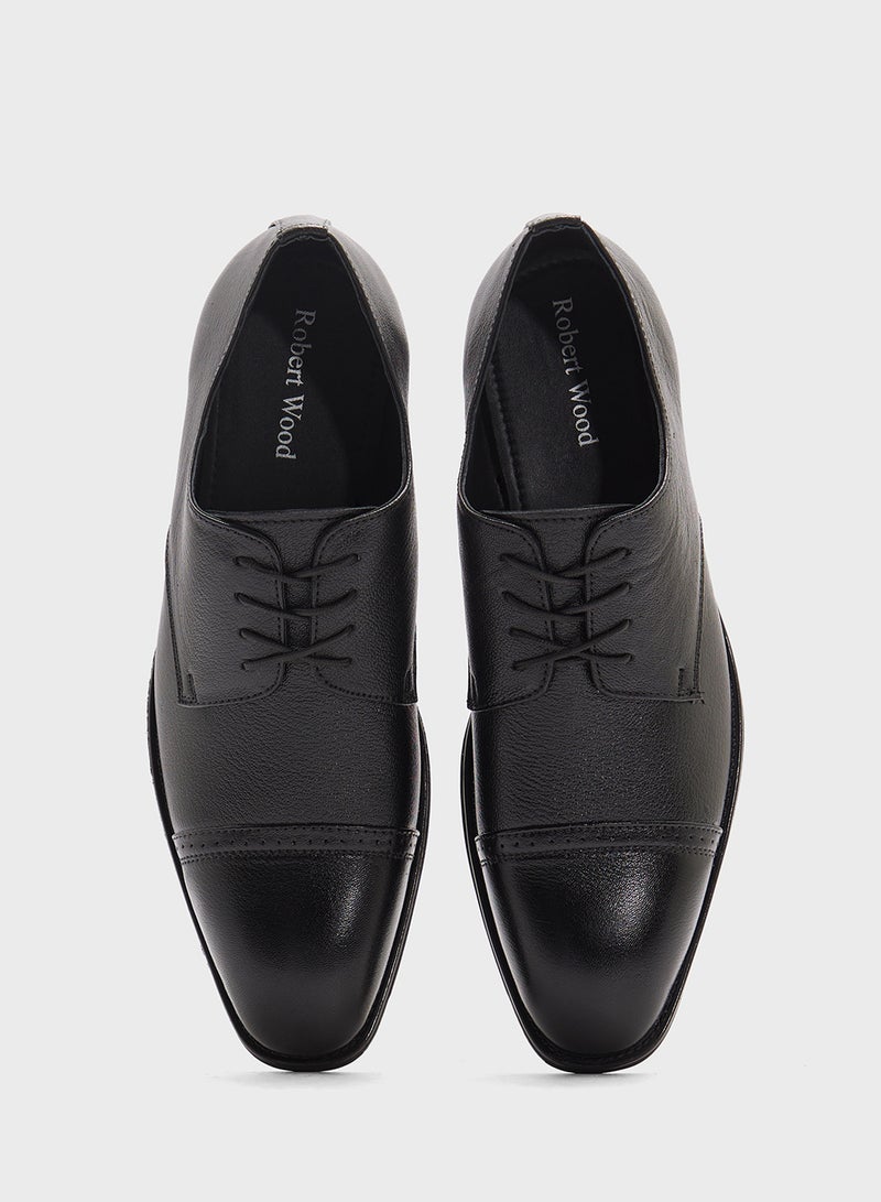 Robert Wood Genuine Leather Formal Lace Ups  - Image 4