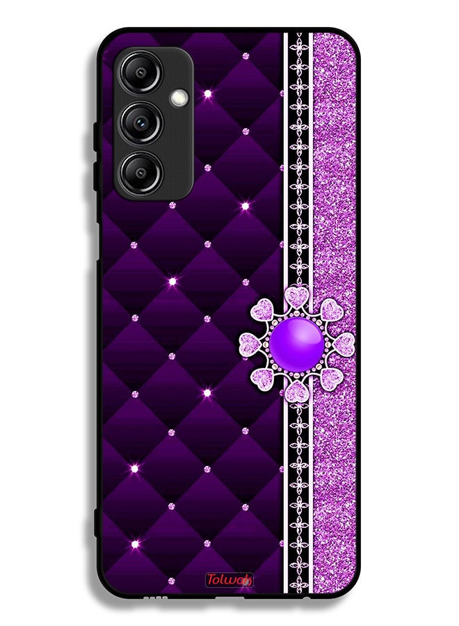Tolwak جراب حماية لسامسونج جالكسي A14 5G مزين بقلوب لامعة - Image 1