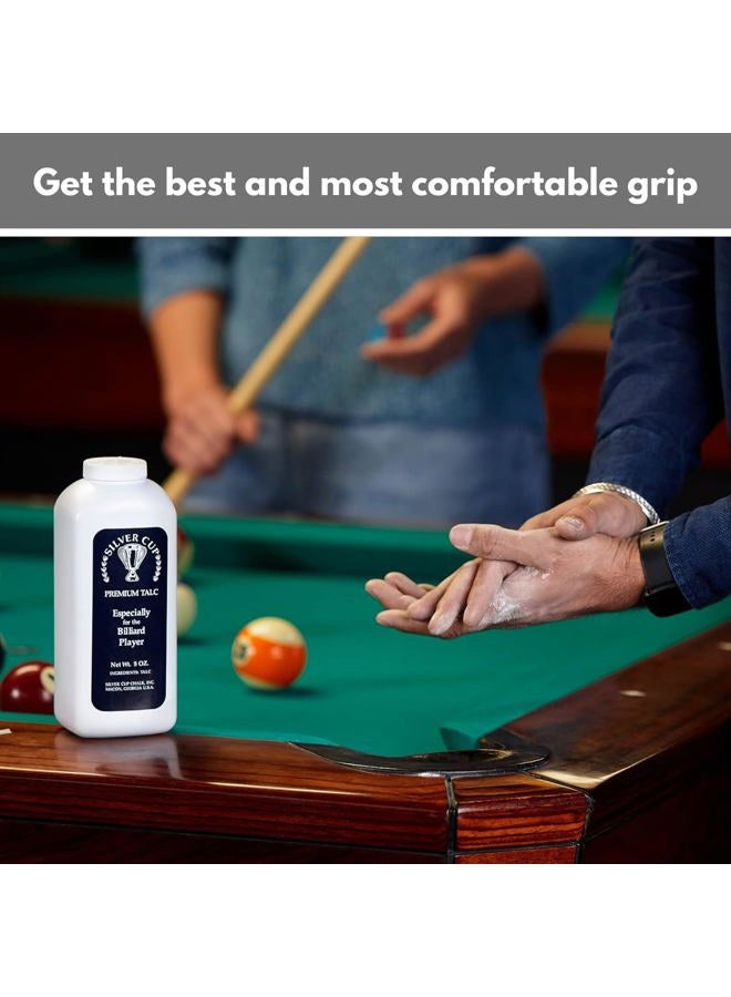 Silver Cup Billiard/Pool Premium Powder Hand Chalk, 8 Ounce Shaker Bottle, White - Image 3