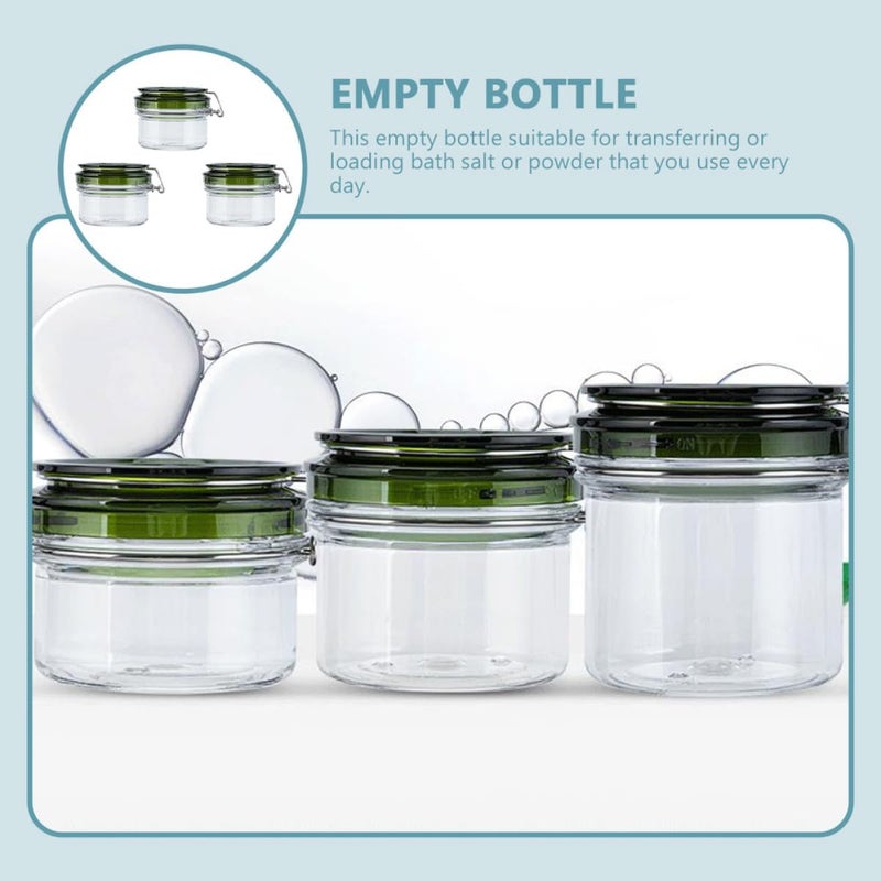 PATKAW 3pcs 120ml Pet Screw-top Facial Cream Jars Refillable Makeup Sample Containers Airtight Lotion Storage for Travel and Personal Care - Image 4