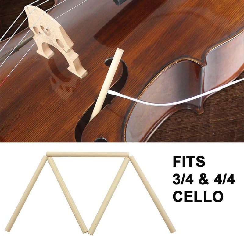 cheekyglo Cello Sound Post, 18cm Spruce Wood Cello Column 5pcs for 3/4 4/4 Cello String Instrument Accessory - Image 4