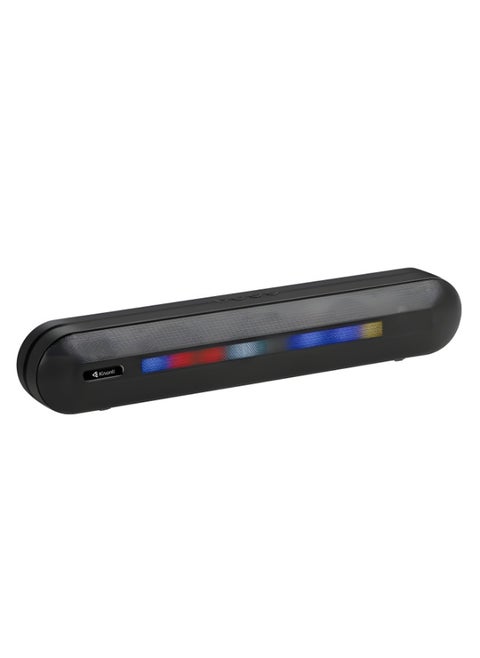 Casonly LED-911 Stereo Bluetooth Speaker, 10W Connection Range up to 10 Meters, Bluetooth 5.0, 1200mAh Battery – 5 Hours of Playback – Supports AUX, TF Card, USB, and U Disk – Black