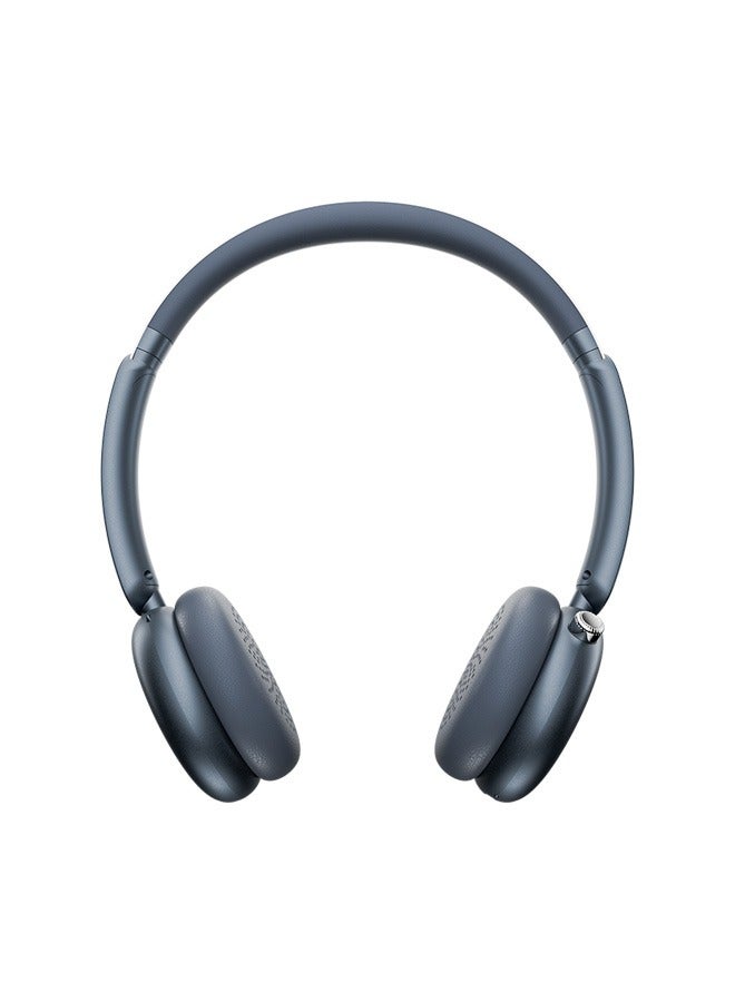Faster S7 Soluna Wireless Headphones- 5.4 Bluetooth Headset 30H Playtime ANC OverEar Headphones- LED Indicator Light Voice Assistant Calls Game & Music Type-C Fast Charging Lightweight IOS & Android- Wireless Headset Deep Bass Premium Finish Soft Leather Earpads - Midnight - Image 5